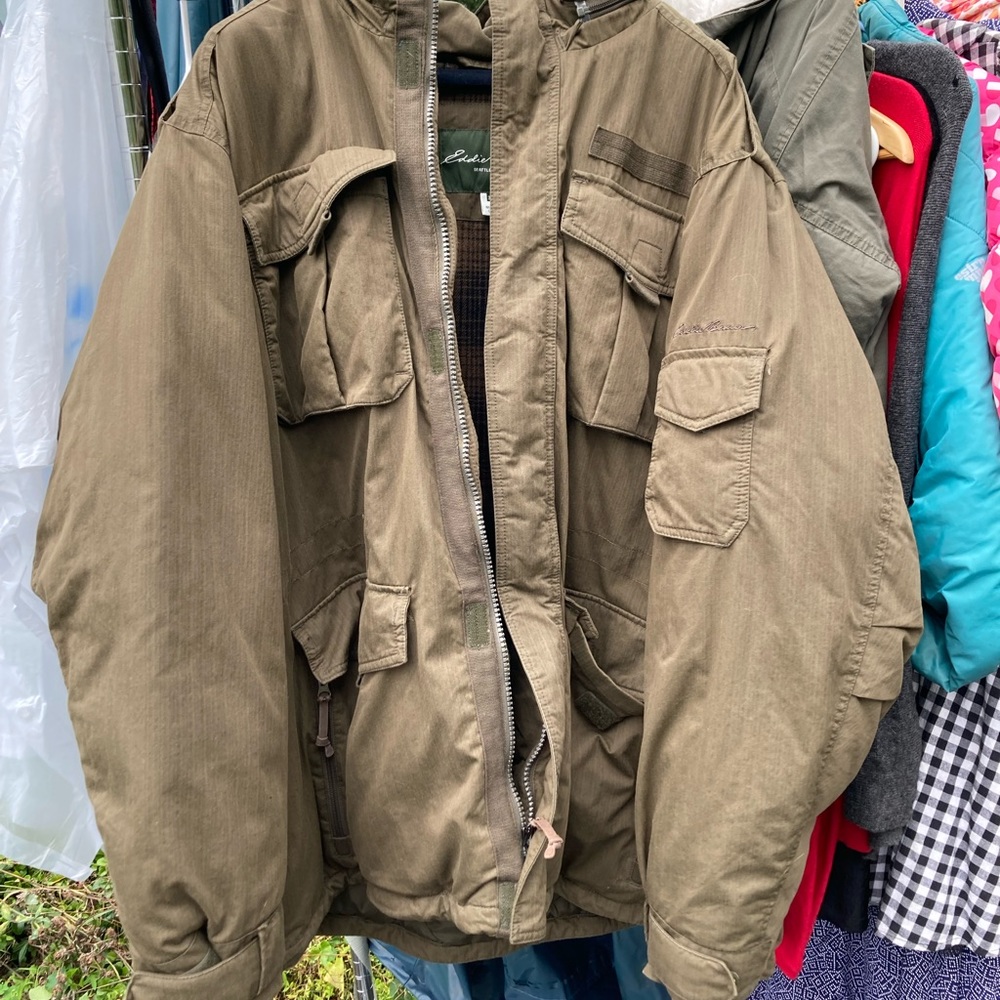 Eddie Bauer 3XL Olive Brown Winter Coat